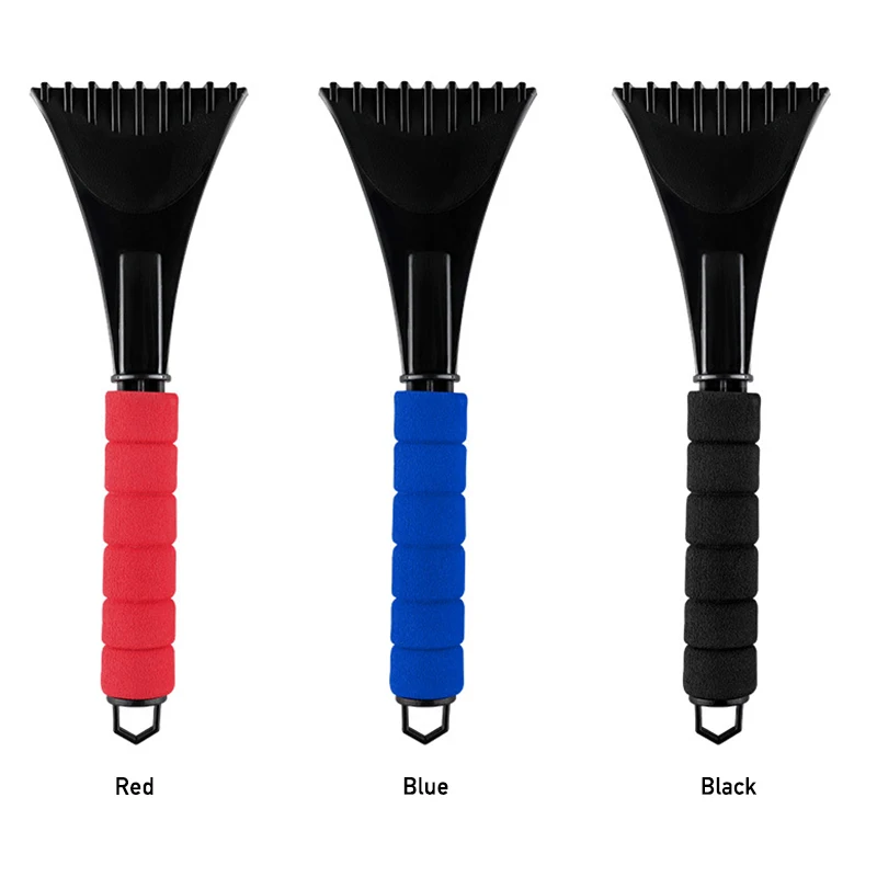 Custom Cheap Portable Plastic Car Ice Scraper Winter Snow Clean Windshield Scrapers With Soft