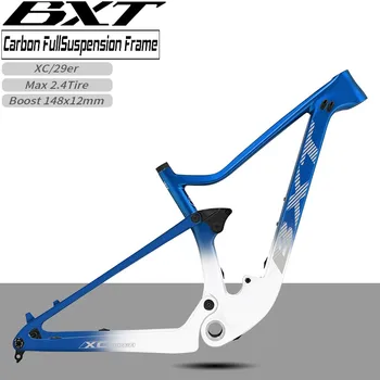 自転車本体 mtb tire 29er 148 boost BXT New Carbon Fiber Frame MTB 29er Thru-Axle Boost 148x12mm