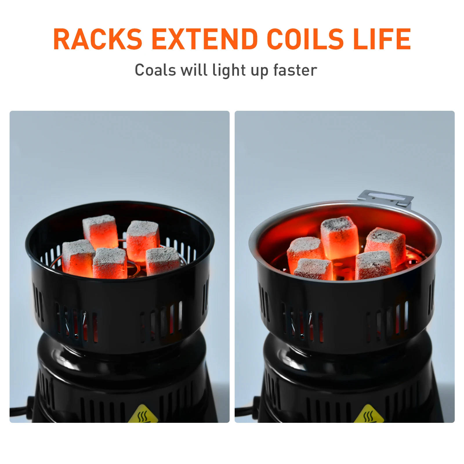 Kitosun Hookah Accessories Hookah Charcoal Starter Burner 110v/220v