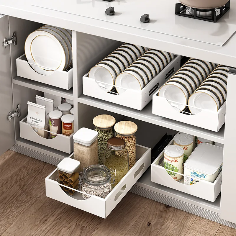 Plate Organizer Dinnerware Storage Cabinet Tier Kitchen Cupboard