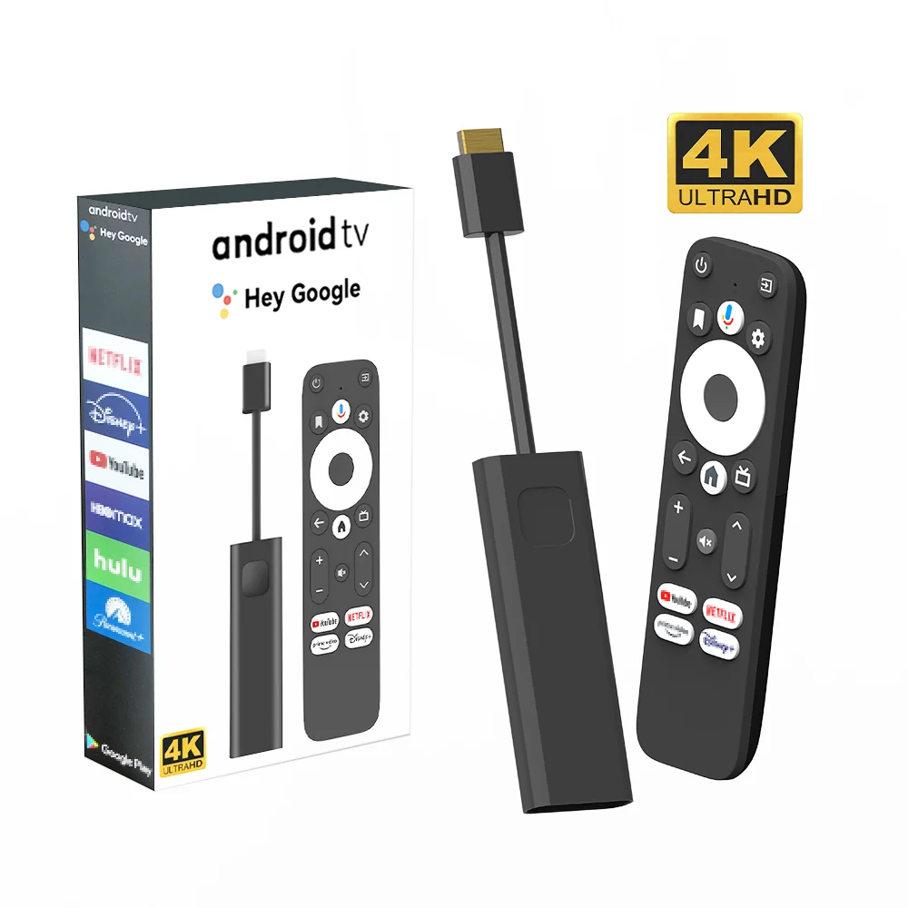 Amlogic S905Y4 OTT ATV Tvbox Android TV Stick 4k HD Net Flix You.tube Google Certified  2+16gb Dual Wifi Smart Android 11 TV Box
