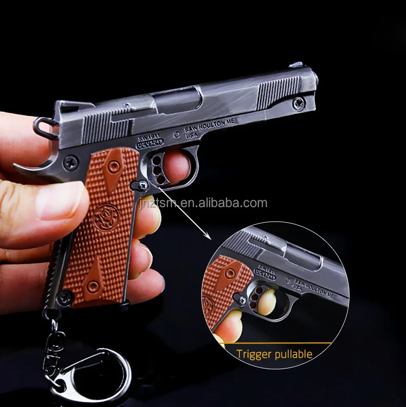 Wholesale M1911 Goat Guns Model 10cm Metal Alloy Empire Gun Model Metal
