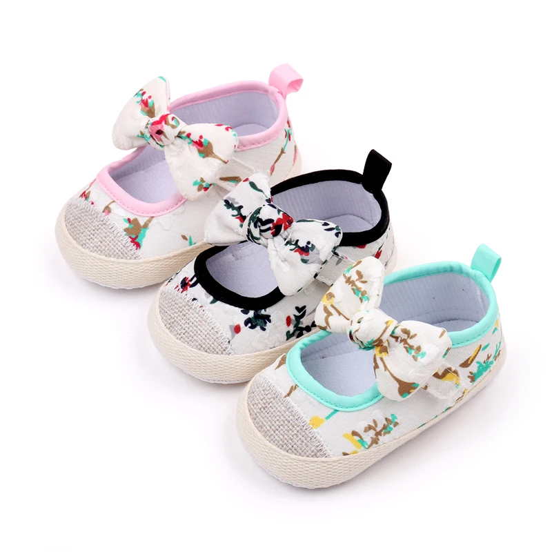 New Fashion Infant Sneaker for Baby Girls Spring and Autumn 0-9-18 Months Breathable and Anti-Slippery Design