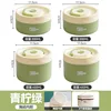 Lime green lunch box 4 pack insulation bag-ceramic liner