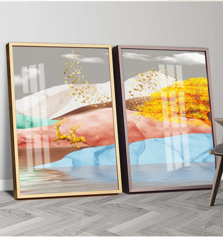 Custom Size Manufactory Simple Classic Modern Poster Frame Aluminum