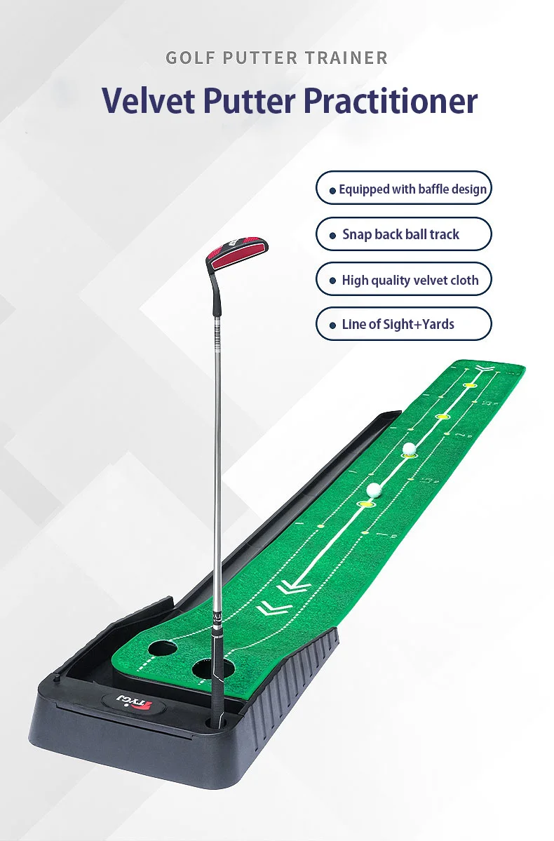 Outdoor Golf Putting Green With Ball Return Fairway 3m/3.5m Mini Golf