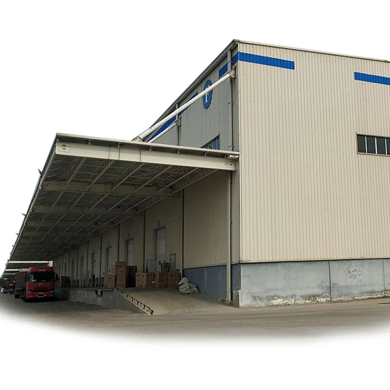 Metal Frame Building Quick Install Custom Design Prefab Steel Logistics Warehouse