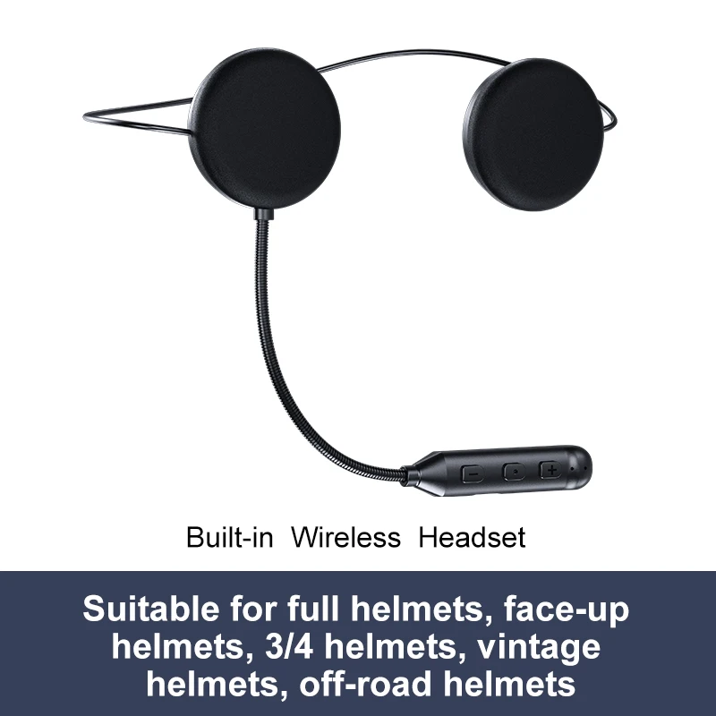 XBOON Y1 Motorcycle Helmet Headset Wireless HD Microphone