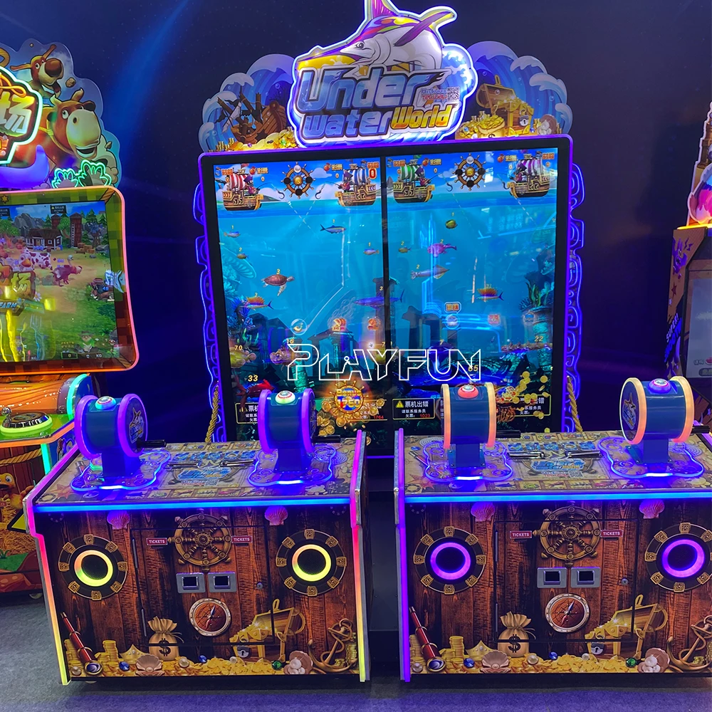 Playfun 65” LCD Underwater World Interactive Redemption Fishing