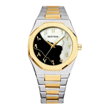 Hot Selling Business Simple Casual Style Quartz Watch Personalized Dial Steel Strap Men's Watch