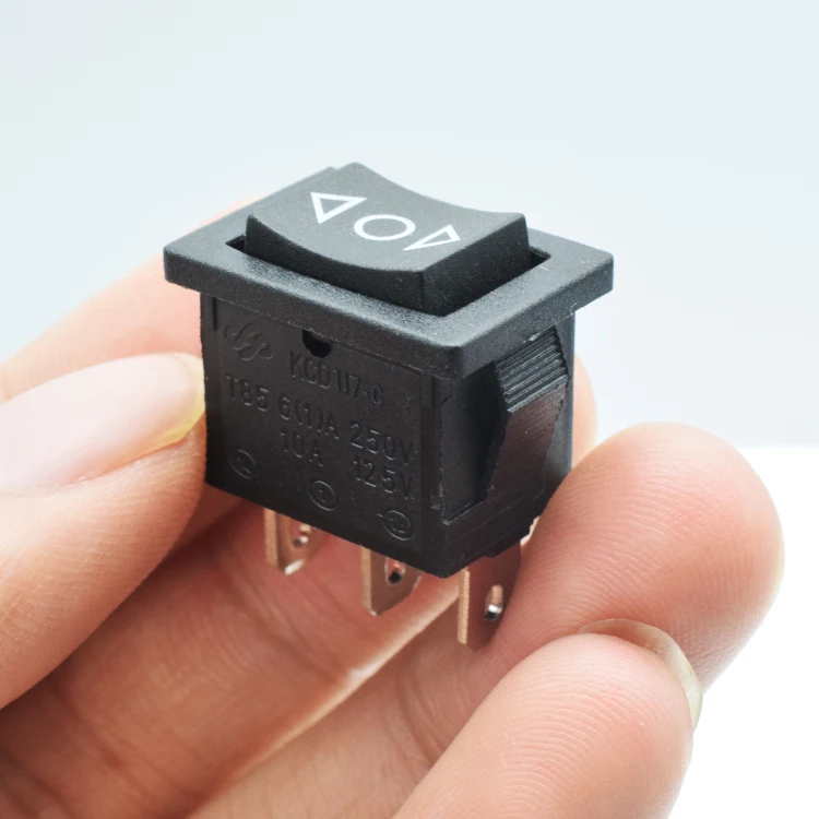 KCD117-C 3ピン15*21mm T85 6A 250VACボタン左リセットボタン右