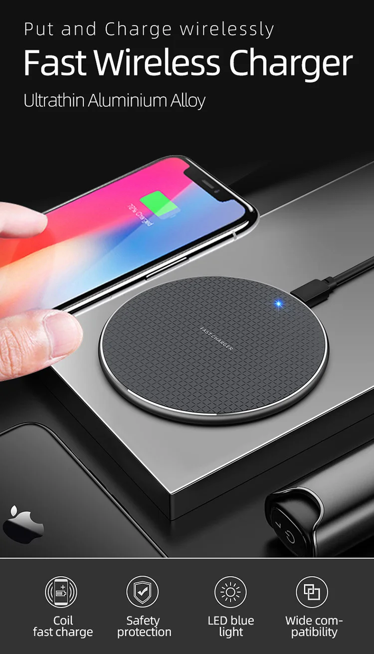 3 in 1 Universal 15W Wireless Fast Charger Charging Pad Station for iPhone AirPods IWatch Samsung Watch Mobile Phone