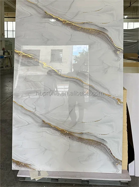4X8 Ft PVC UV Marble Sheet Panel 2mm 2.5mm 3mm Thick for Outdoor ...