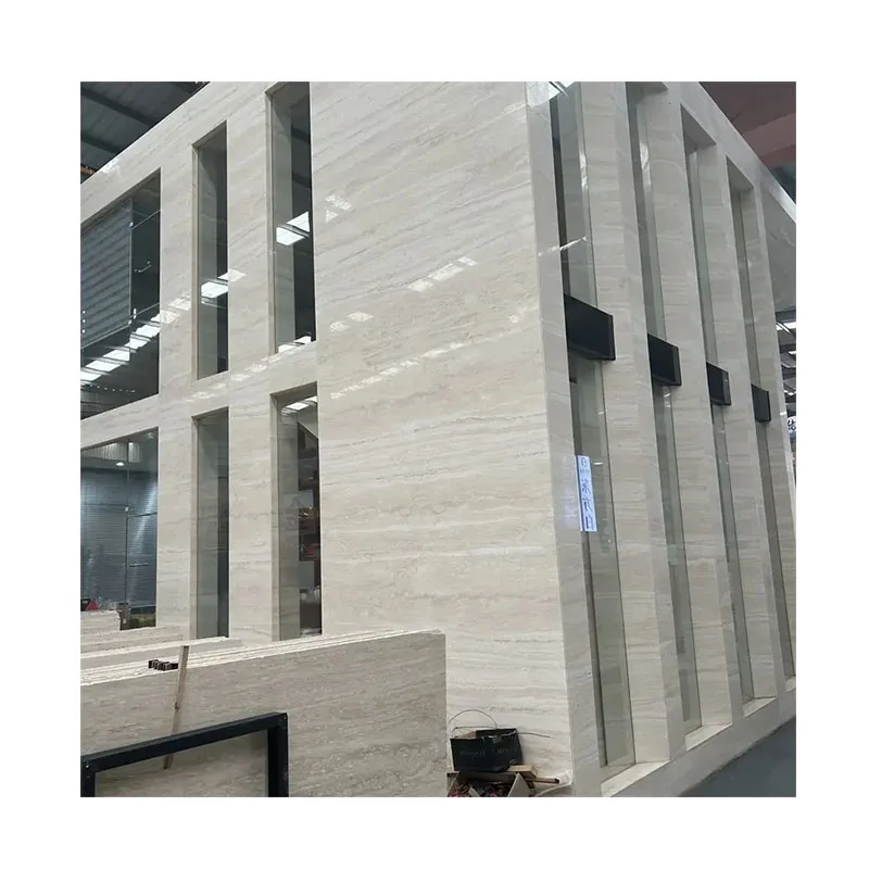 Travertine Slab Travertine Stones for Exterior Wall Cladding Modern High Quality Super White Design Travertine Tiles White PIM