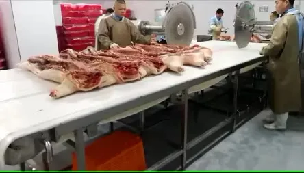 Heavy duty low speed circular saw, high quality equipment for large slaughterhouse processing, for cutting up carcasses