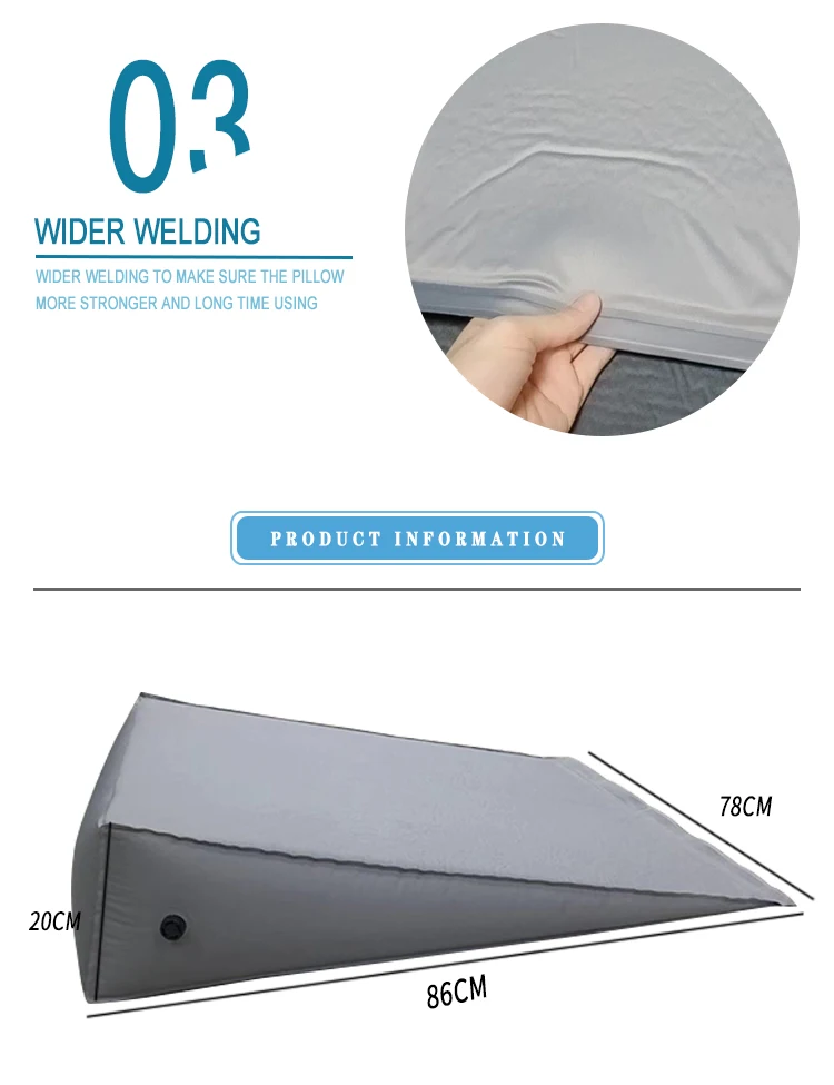 Bed Wedge Pillow And Triangle Wedge With Elevated Incline For Neck Pain,Headaches,Reflux