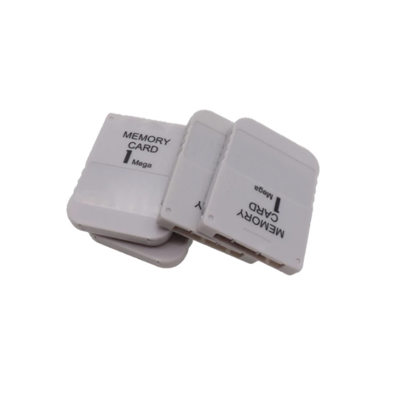PS1 Memory Card 1 Mega Memory Card for PS 1 PS1 PSX Game Useful Practical Affordable White 1M 1MB