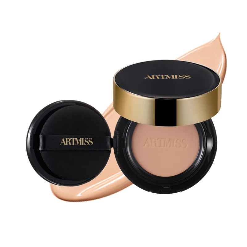 Cushion Compact Natural Waterproof Coverage BB Cream Foundation Private Label Air Cushion Foundation