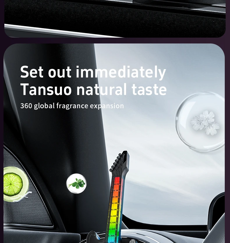 product premium design colorful guitar light car air freshener car air outlet clip aroma fragrance diffuser scented car perfume-6