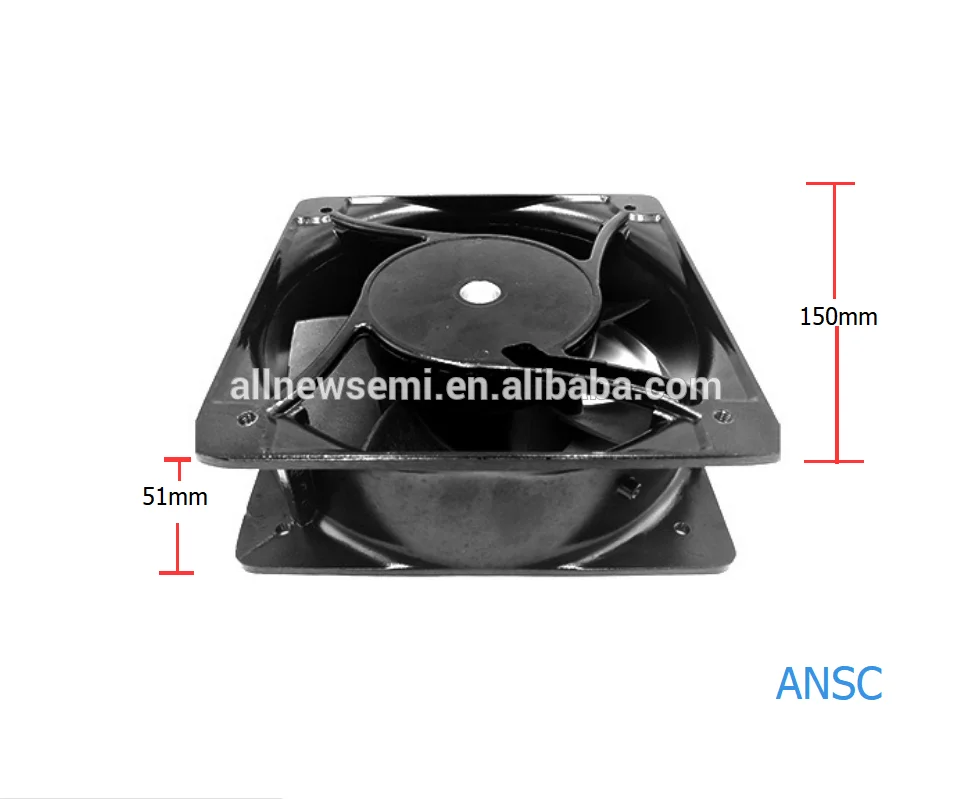 Large air volume /High speed/Mute/Long life/High quality Metal AFD15050 15cm 4.5in 150*150*51 DC Brushless Axial flow Fan