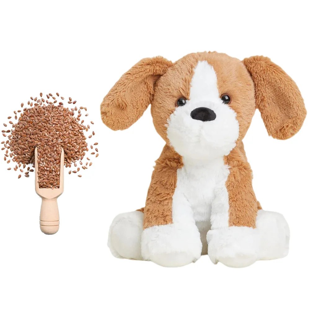 Utoys Custom Plush Dog With Flaxseed Buckwheat Filling Warmies Heatable