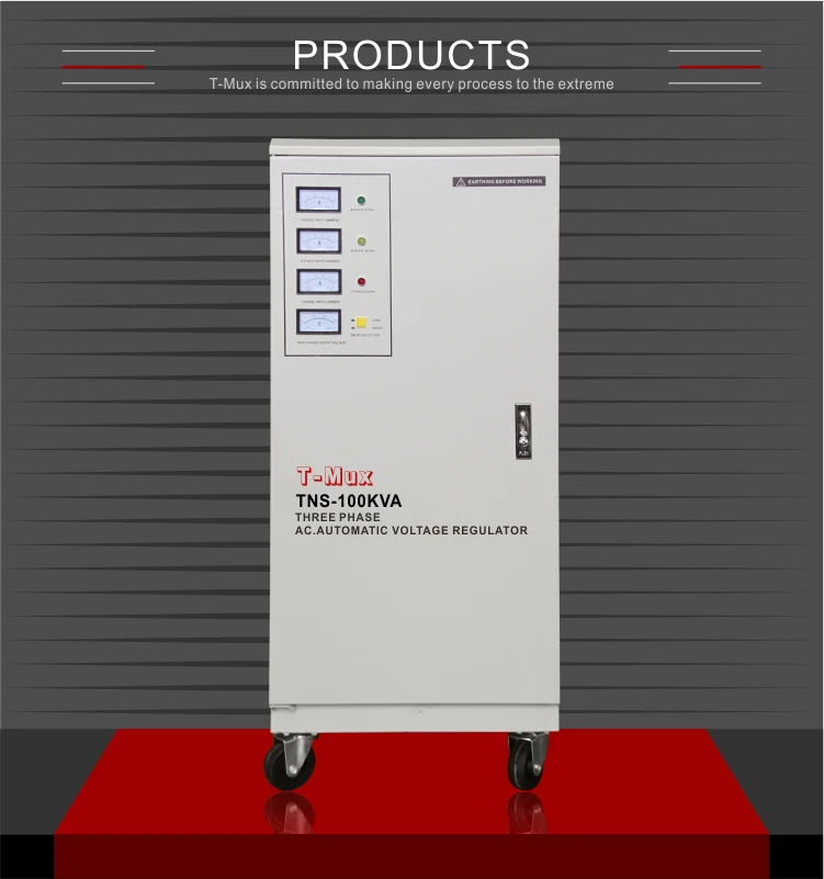 Tmux Tns Servo Motor Voltage Stabilizer/avr 3 Phase 100kva Three Phase ...