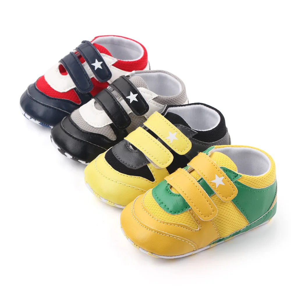 New patchwork design baby shoes boy kids casual sport shoes soft sole  infant  toddler shoes