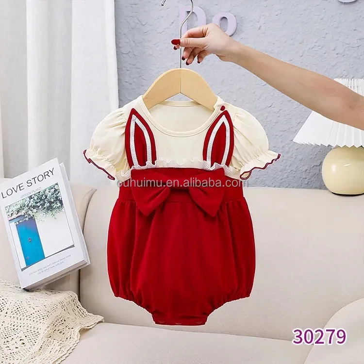 Boutique Baby Romper Baby Triangle Romper Short-sleeved Summer Baby ...