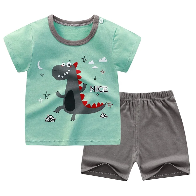 Baby Clothes Toddler Clothes Boys Girls Clothes Sets Short Sleeves ...