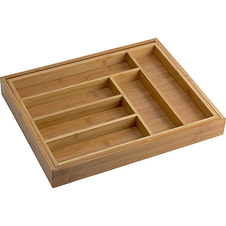 Лотки для столовых приборов в ящик для кухни бамбук
