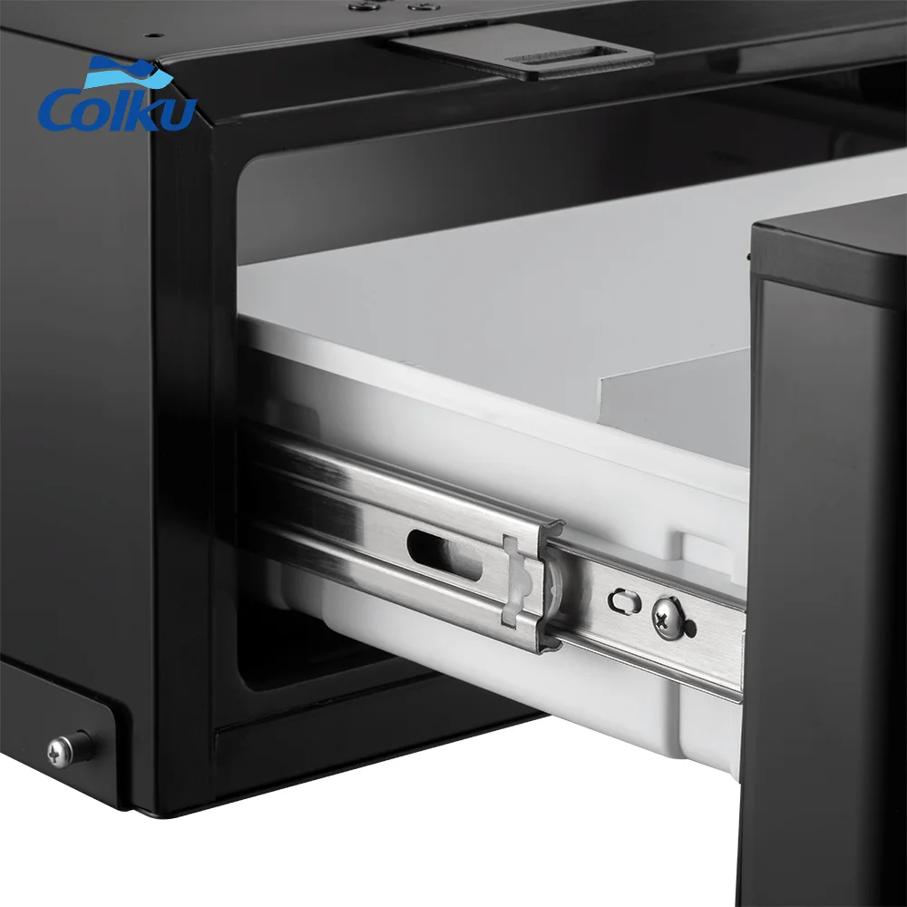 Colku 12V 24V DC Compressor Cooling Camp Car Fridges 23L Drawer Freezer With 3 Dividers