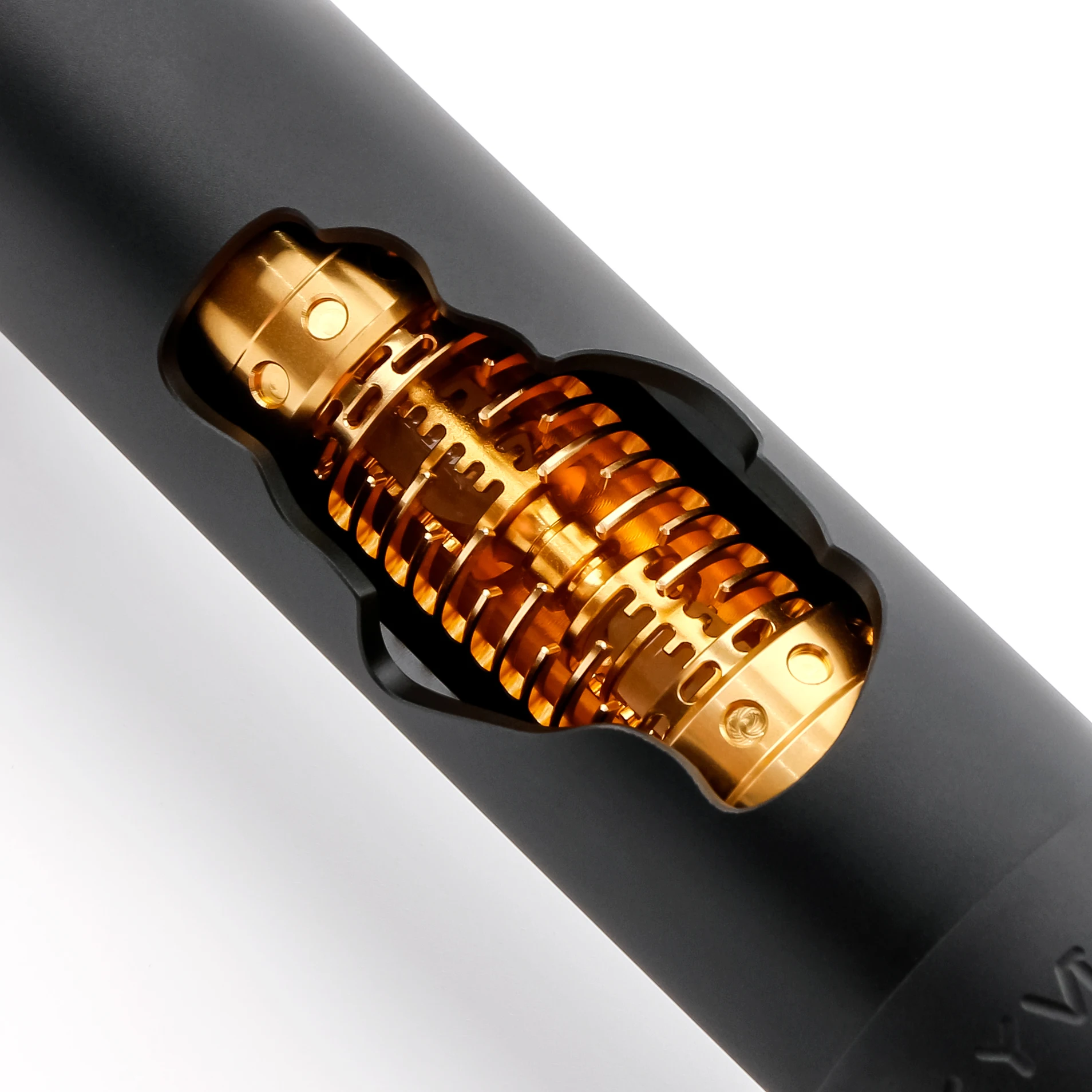 Txqsaber Knightfall Silver Black Lightsaber - Neopixel Dueling