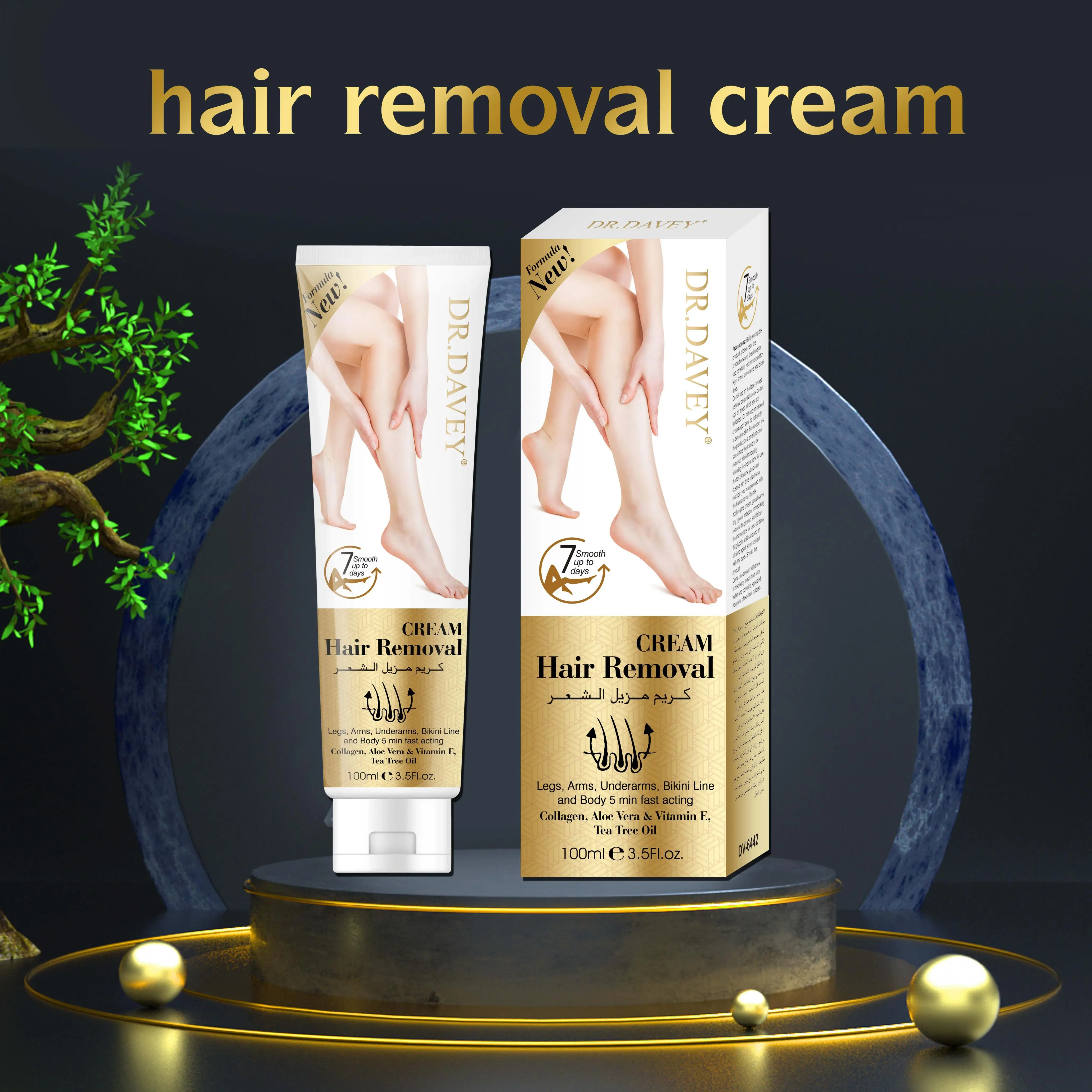 DR.DAVEY, горячая распродажа, безболезненная личная гигиена, несколько минут удаления волос, крем для мужчин и женщин, Белый OEM