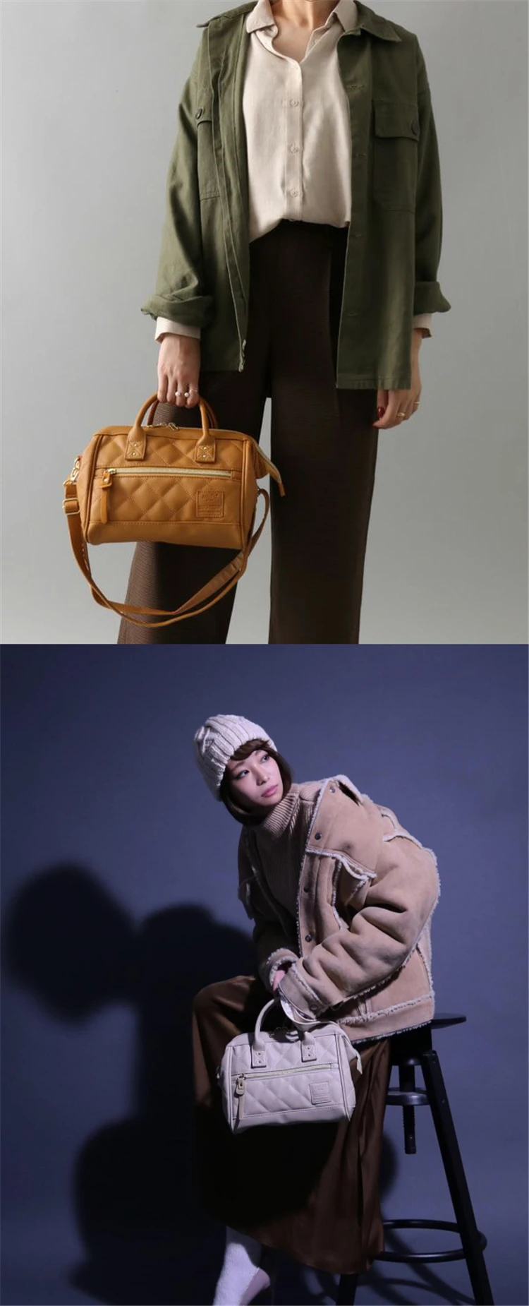 Japanese Mini Boston Shoulder Bags Female Women