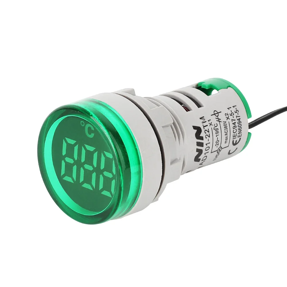 LED Round Temperature Meter