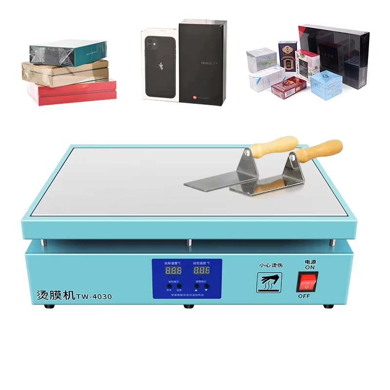 Semi-Automatic Heat Sealing Wrapping Machine for Cigarette Tea Cell Phone Fruit Gift Boxes with Cutter Function