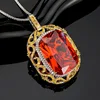 Pallan Red pendant with Chopin chain