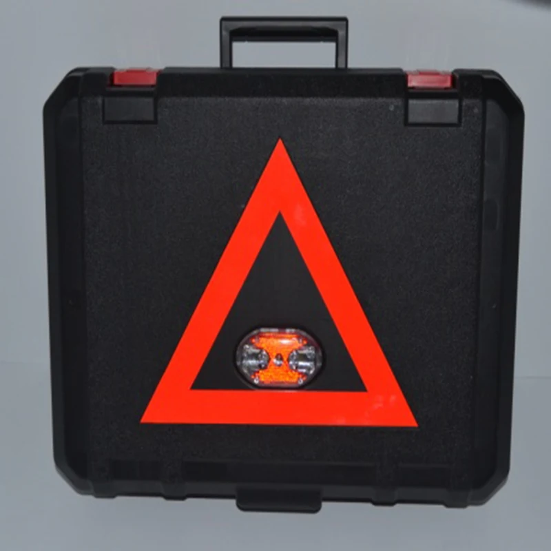 Auto Car Emergency Tool Kit Tool Box Air Pump Booster Cable Tow Rope with Flashing Warning