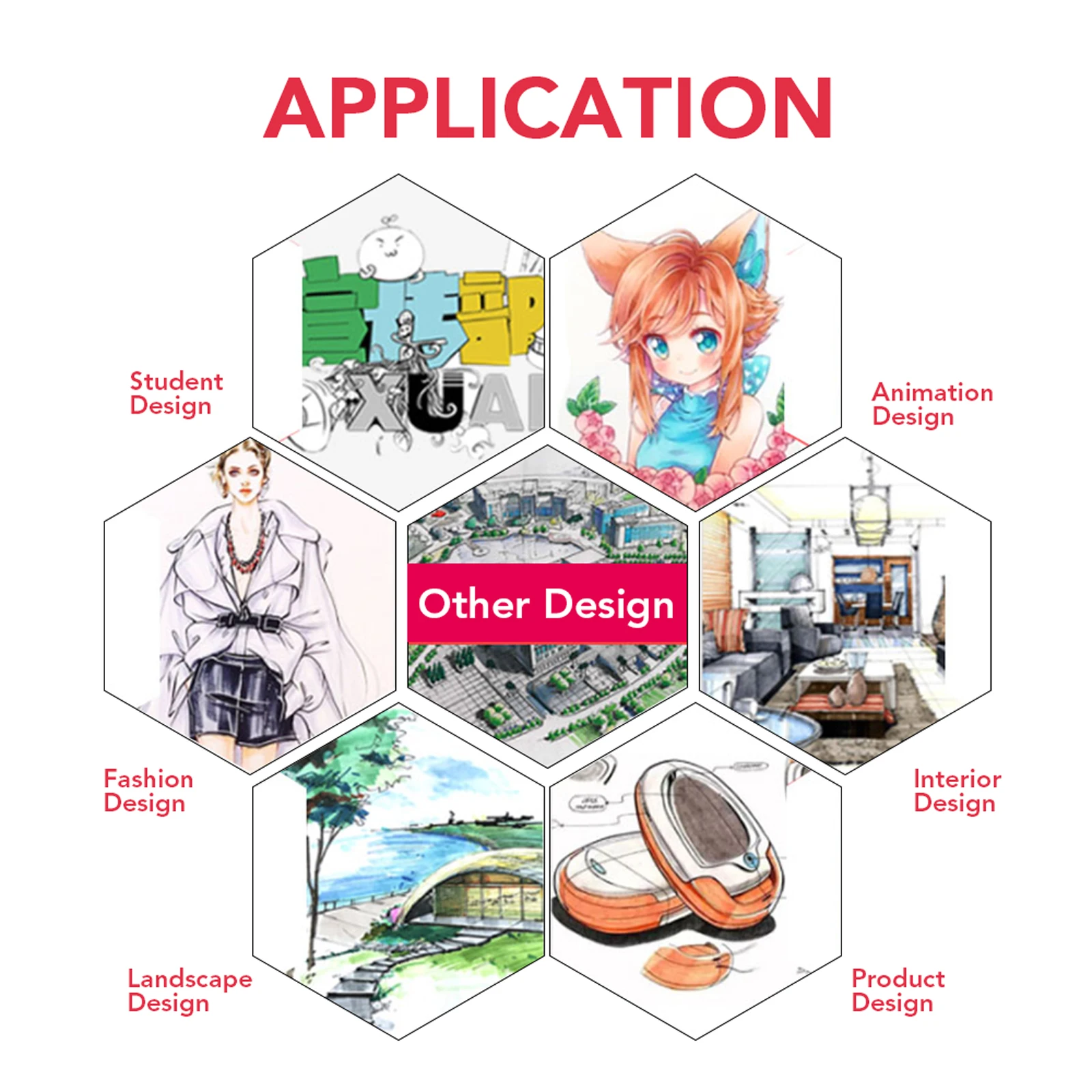 Двойной наконечник, Цветной маркер на спиртовой основе, семицветные фирменные художественные маркеры