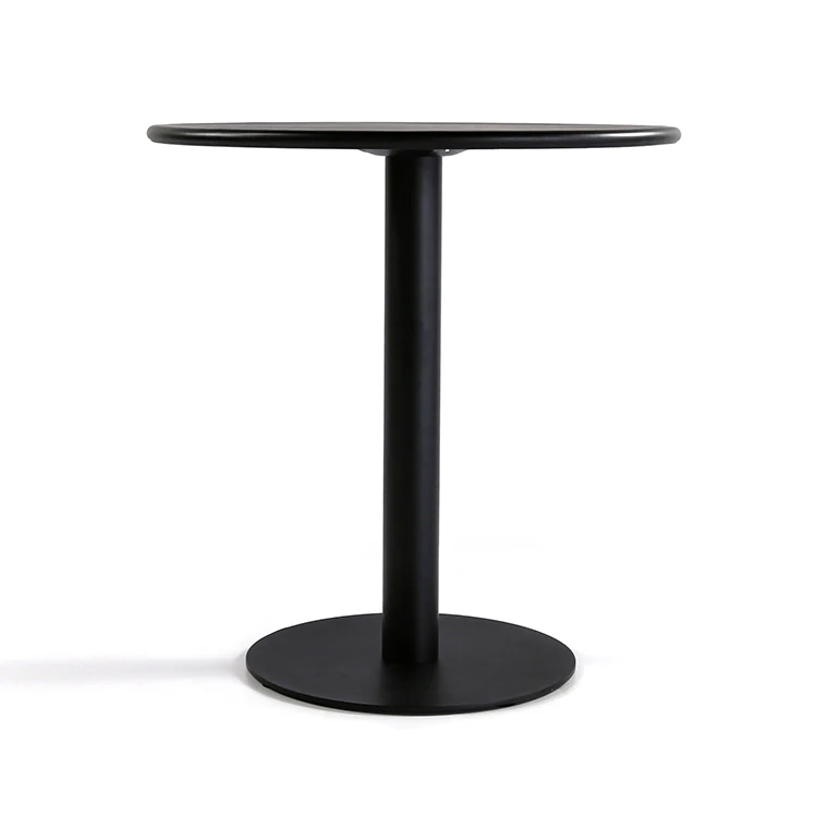 Nice Modern Industrial Style Coffee Shop Cast Iron Frames Black Metal Round Outdoor Restaurant Furniture Dinning Table Base