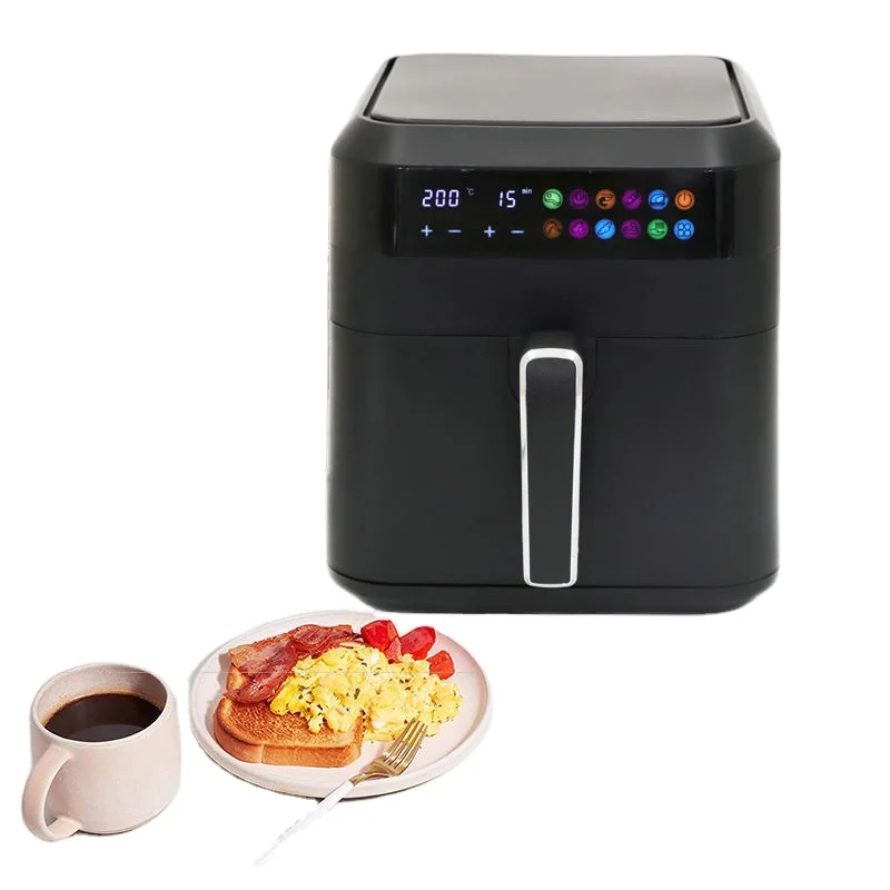 6.5l Detachable Multifunctional Electric Nonstick Air Fryers Black