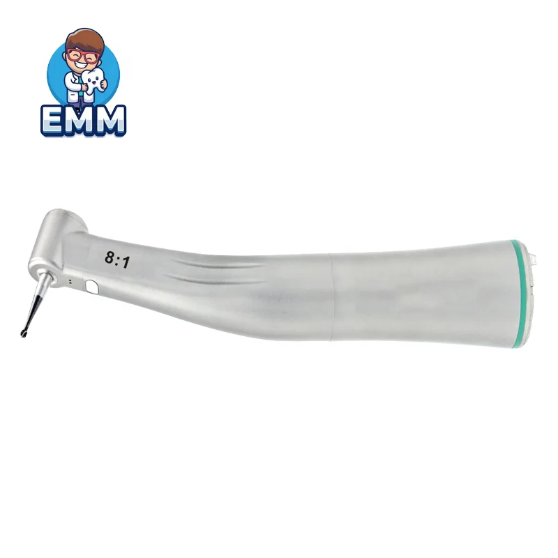 8:1 Dentalis Contra Angulāris Manubria Infrā Mediam Velocitātem Ex Ācierī Inoxīdābili Tȳpī E Cum Pulsātōre Et Tubō Aquae Internō Externōque Chirurgicum