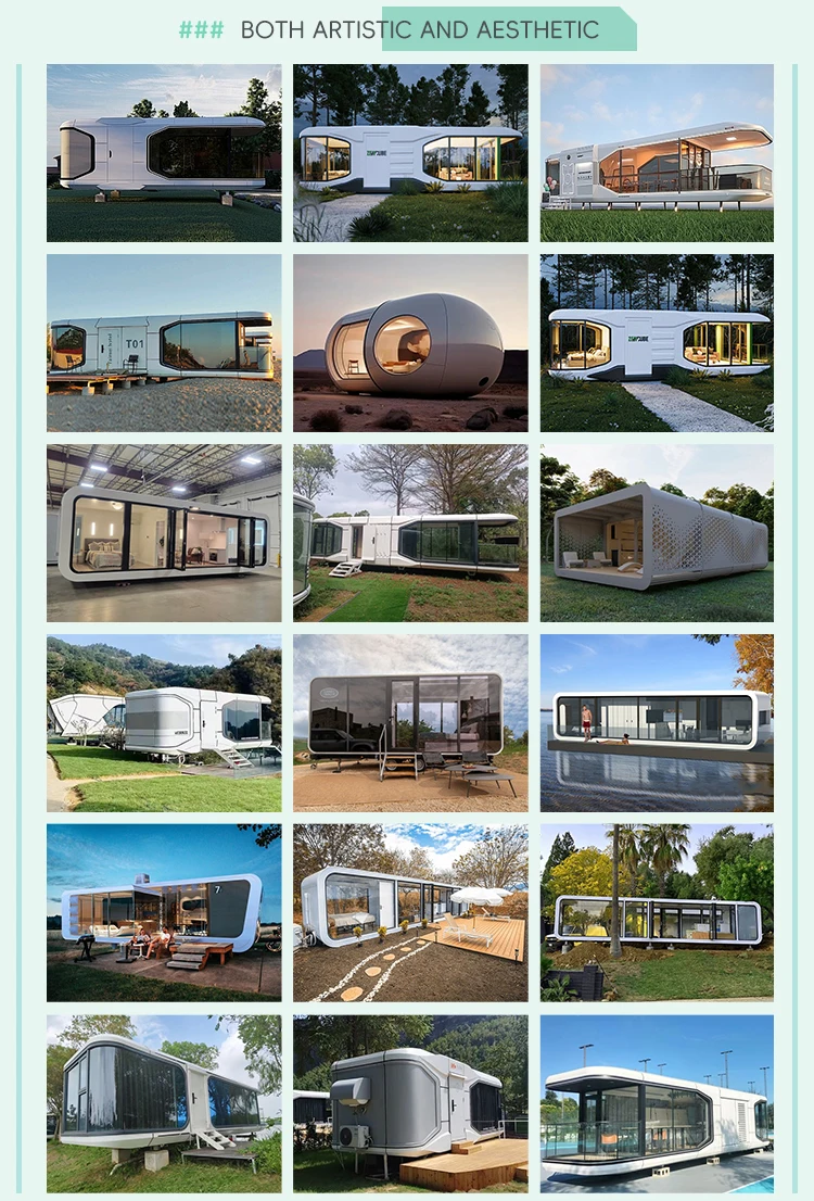 Luxury Prefab Mobile Modular Tiny Space Capsule House Living Homes ...