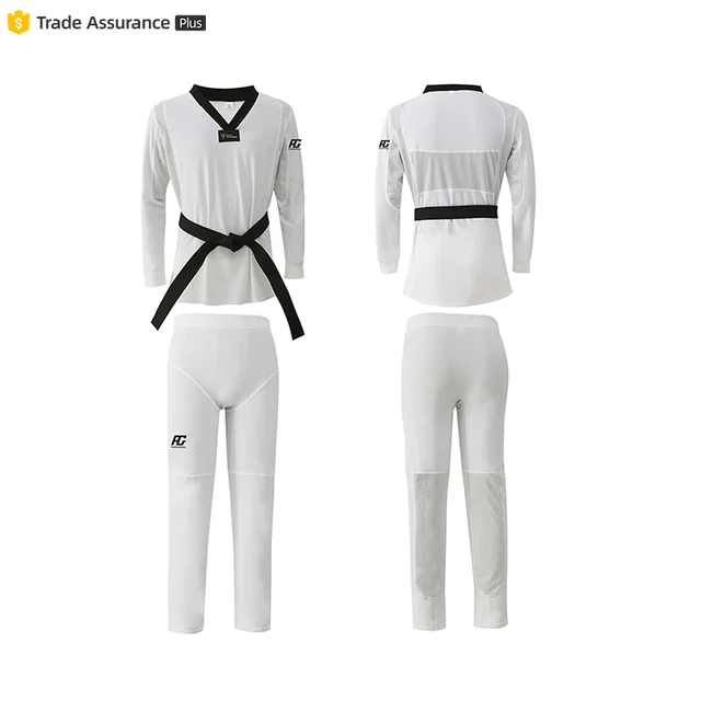 2025 Premium Lightweight and Soft Mesh Taekwondo Uniform Slim Fit Breathable Stretch Dobok for Training and Tournament