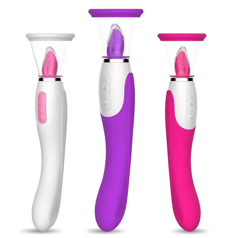 Jouets sexuels pour femmes, suceur clitoridien, massage de la poitrine, sucette, vibromasseur avec langue lcheuse et ventouse Jouets sexuels pour femmes, suceur clitoridien, massage de la poitrine, sucette, vibromasseur avec langue lcheuse et ventouse