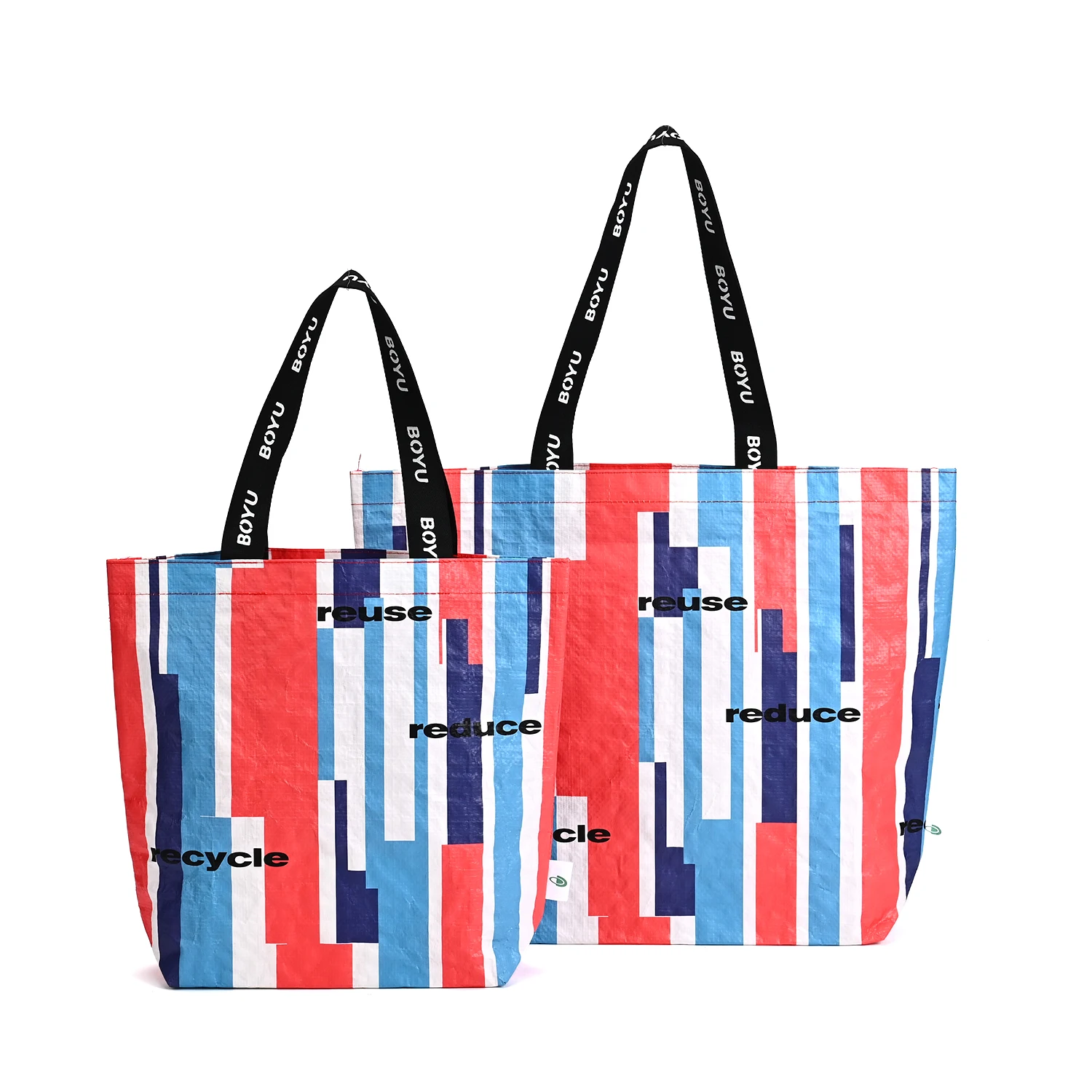 Custom Ladies Fashion Shoulder Tote Bag PP Woven Carry Bag Closure Organic PP Woven Beach Bags with Custom Logo factory