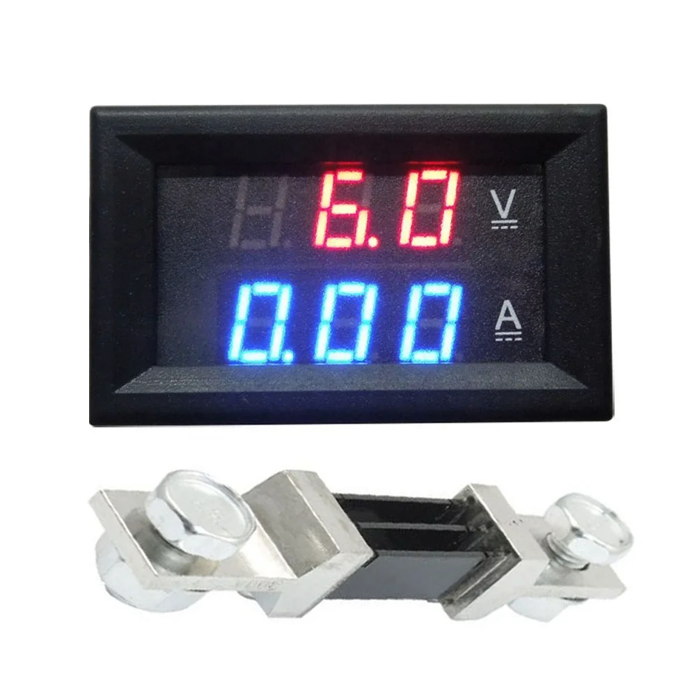 Digital LCD Volt Ampere Amp Meter Voltmeter Dual Panel Guage AC 100-300V/200A 