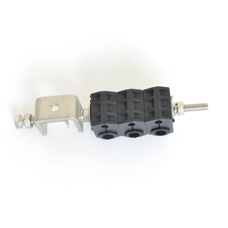 Telecom Installation Material 5MM 7MM Fiber Cable Hanger Feeder Clamp