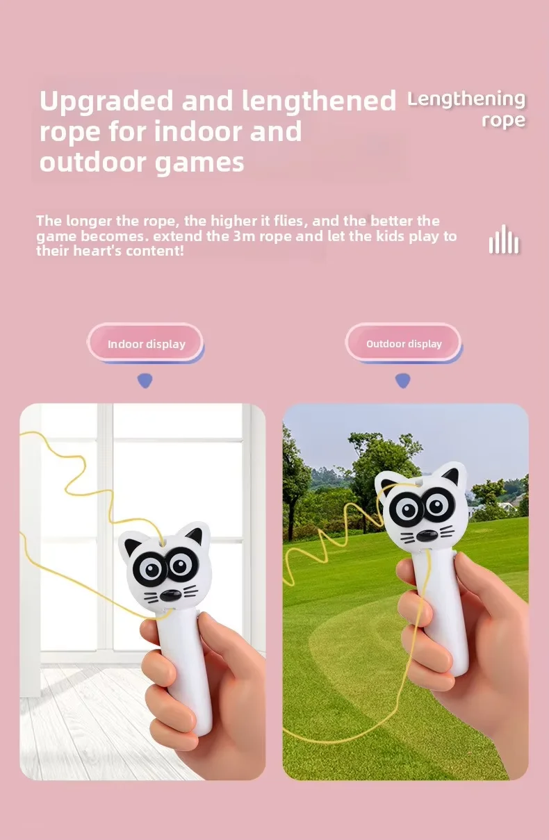 Luminous USB Charging Electric Cat Toy Automatic Rope Teaser Wand Funny Interactive Pet Toy supplier