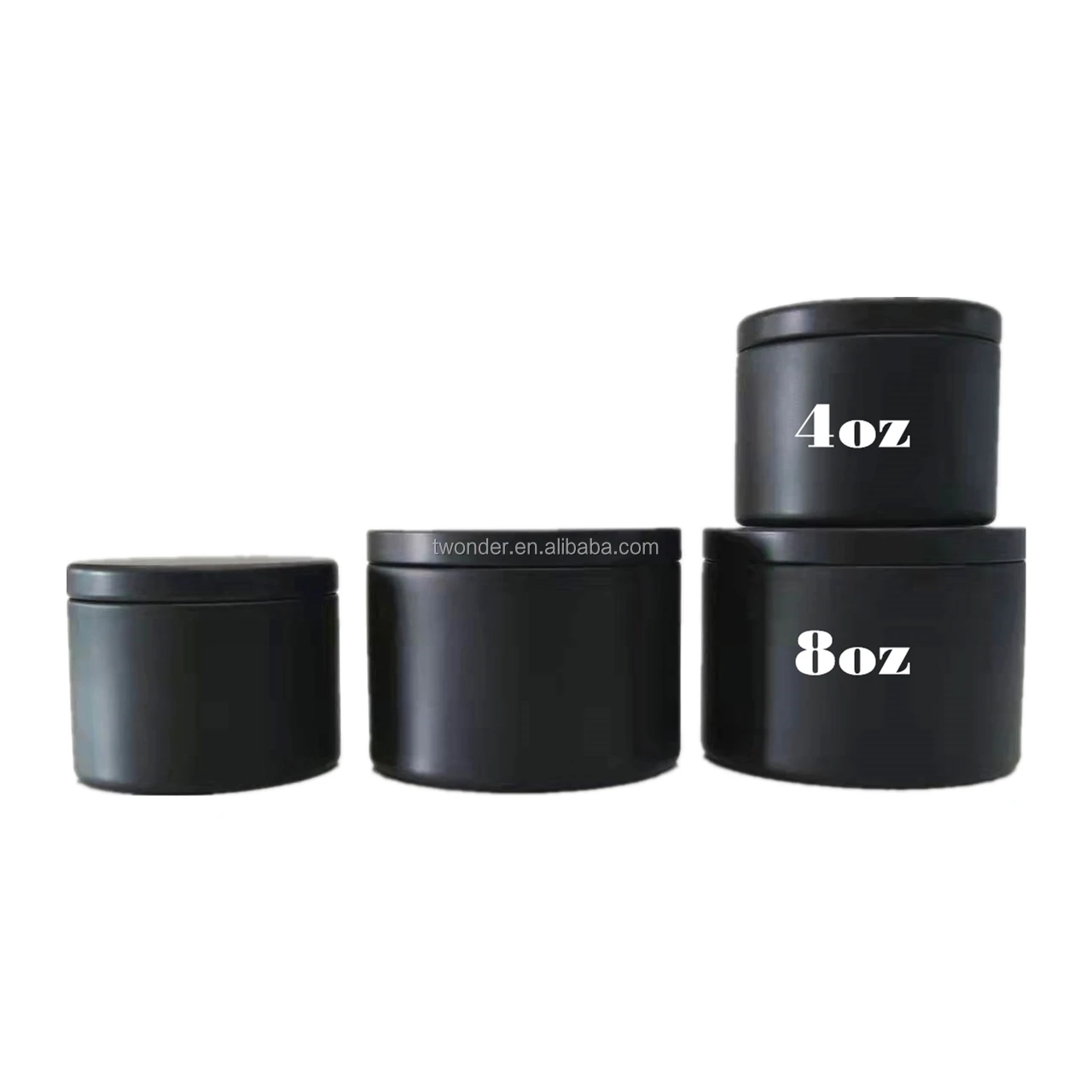 Factory Direct Empty Luxury Candle Tin Containers 2oz 4oz 6oz 8oz